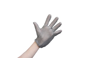 Guantes de Carnicero de Malla de Acero Inoxidable, Resistentes a Cortes, Certificación CE, Textura de Escamas de Pescado - Product Image 5