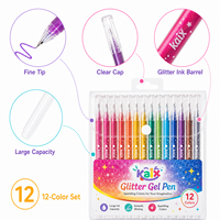 Stylo gel pailleté haute capacité KAIX, 1,0 mm, grand tube d'encre, pour bullet journaling