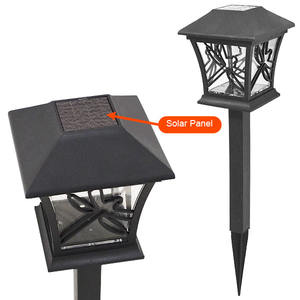 โคมไฟพลาสติกรูปเงาดำสไตล์ญี่ปุ่นสำหรับสวนกลางแจ้งโคมไฟภูมิทัศน์ลานสวนแมลงปอนกผีเสื้อไฟ LED พลังงานแสงอาทิตย์ - Product Image 5