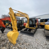 Excavatrice sur chenilles Komatsu PC70 de 7 tonnes d'occasion avec composants essentiels, y compris moteur, pompe à engrenages, à vendre