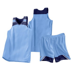 Conjunto de Uniforme Profesional de Baloncesto y Voleibol al por Mayor, Chaleco de Entrenamiento sin Mangas y Pantalones Cortos de Malla de Poliéster de 180 g para Hombre/Juvenil - Product Image 1