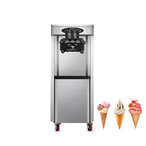 Multifunction Ice Cream Machine 20-25L/H Commercial Automatic Soft Ice Cream Maker machine