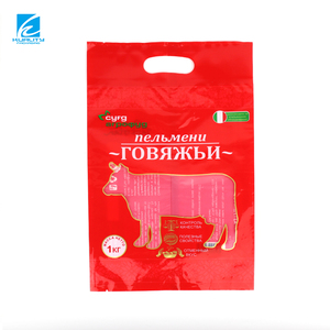 Sac d'emballage pour viande séchée avec fermeture thermique personnalisée, avec poignée, pochette laminée pour en-cas de viande - Product Image 2