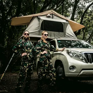 Tenda Atap Aluminium, Tenda Atap Mobil Wildland Lipat Tahan Air untuk Berkemah