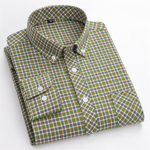 Camicie Estive da <span class=keywords><strong>Uomo</strong></span> in Cotone a Maniche Lunghe di Alta Qualità, <span class=keywords><strong>Taglie</strong></span> Grandi Disponibili - Product Image 3