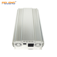 Boîtier de dissipateur thermique en aluminium extrudé IP67, alimentation électrique, boîtier en aluminium avec ailettes de refroidissement, boîtier de protection pour équipement électronique
