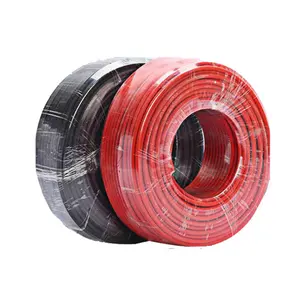 TUV certificate xlpo insulation pv solar cable 1000V 1500V 4mm2 6mm 10mm power pvc sheath dc pv cable solar cable