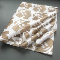 Papier de soie d'emballage personnalisé avec logo, biodégradable, sans acide, éco-responsable, impression personnalisée pour cadeaux de marque