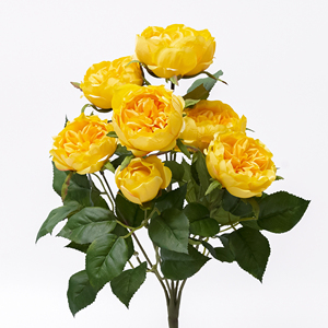 Hoa Giả Chất Lượng Cao Bó Hoa Hồng Giả Màu Vàng Hồng - Product Image 4