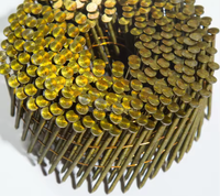 Clous en spirale à pointe barbelée et à anneau, collés sur fil à 15 degrés pour pistolet à clous, pour toiture et fabrication de palettes