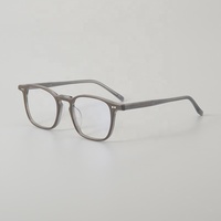 Lunettes de vue en acétate sur mesure, verres transparents de luxe, montures rectangulaires, lunettes optiques, vente en gros