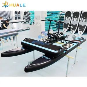 Custom Professional Adult Drop Stitch Waterplay Sea Inflatable Paddle Boatsfoldable Paddle Bike Cycle Water Bike