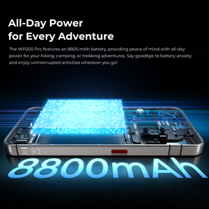 Điện thoại thông minh Oukitel WP200 Pro, thiết kế tai nghe Bluetooth, bộ nhớ 24GB+1TB, pin 8800mAh, màn hình 120Hz, 5G, Android 15, tặng kèm đồng hồ thông minh, chơi game mượt mà. - Product Image 4