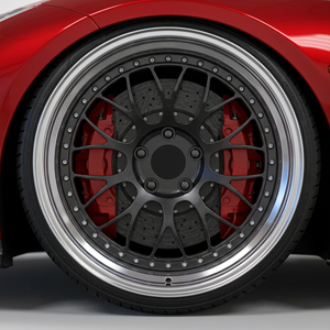 Jantes en alliage rivetées multi-rayons concaves profondes, finition chrome noir satiné, 18 <span class=keywords><strong>19</strong></span> 20 pouces, 5x112 5x120, style Hellaflush, compatibles <span class=keywords><strong>Golf</strong></span> CC Giulia - Product Image 6