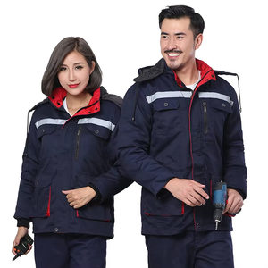 重型冬季保暖紫外印花高可见安全工作服夹克CE & ROHS认证户外工作服夹克 - Product Image 1