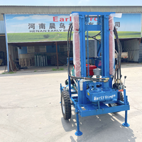 Vente directe usine de machines de forage de puits profonds 150m 100m, petites plateformes de forage de puits d'eau, machines de forage de sondages