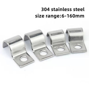 ช่วงขนาด 6 มม. - 160 มม. 304 สแตนเลสสตีลสําหรับงานหนัก <span class=keywords><strong>M</strong></span> / P ประเภทท่อหลุมเดียวแคลมป์อานคงที่ - Product Image 3