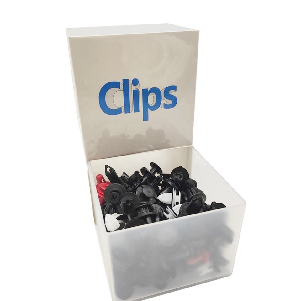120 Pcs a Box Of 12 Universal Hybrid Car Fastener Clips Body Push Pin Rivet Kit Auto Parts