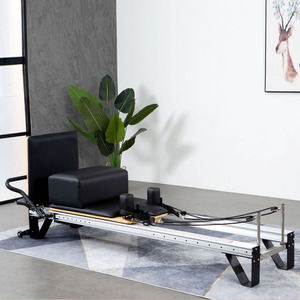 Venta al por mayor de aluminio negro Yoga Studio Pilates Bed Pilates Reformer equipo de aluminio de gama alta gimnasio máquina de fitness - Product Image 2