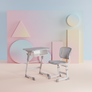 Ensemble de bureaux et chaises d'école réglables modernes pour étudiants, université, bureau à domicile, salle de classe, ensemble de bureaux pour enfants - Product Image 3