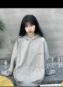 Felpa Oversize di Alta Qualità STOCK <span class=keywords><strong>X</strong></span>, Collezione SS22 Essentials, con Applicazioni in Silicone 3D, Colore Avena Chiaro e Scuro - Product Image 3