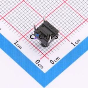 TS-1095-A10B2-D1 Tactile Switch Through hole-4P,6x6mm Switch Single Pole Single Throw Round Button 1.8N Through Hole - Product Image 2
