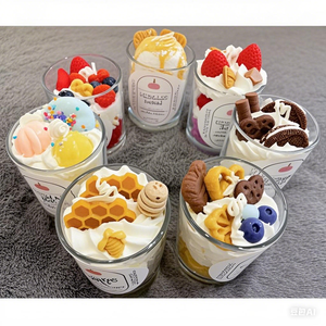 El yapımı çerez şeklinde krem kek çerezler Oreo çilek cam kavanoz kokulu mumlar kavanoz mumlar hediyeler için - Product Image 2