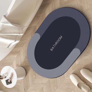 Custom Diatomite Mould Resistant Anti Non Slip Quick Drying Soft Comfy Super Water Absorbent Hotel Use <b>Floor</b> Shower Bath Mat - Product Image 4