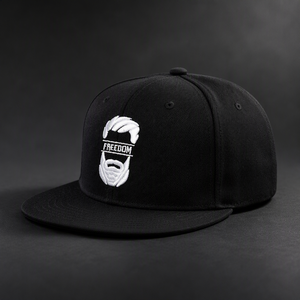 Casquette Snapback Noire 6 Panneaux Structurée à Visière Plate Brodé Homme Hip Hop Streetwear Réglable Logo Personnalisé OEM Vente en Gros Faible MOQ - Product Image 1