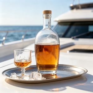 Botella Vacía Cuadrada de Vidrio Transparente de 700 ml para Vino Blanco, Vodka, Whisky, Brandy, Ginebra, Tequila y Licores, con <span class=keywords><strong>Corcho</strong></span> - Product Image 5