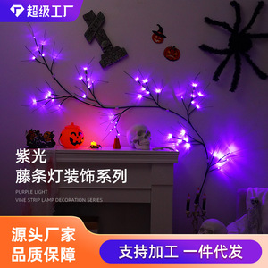 Lampe Led en rotin, 2m, 48 Led, étanche, fonctionnant sur batterie, lumière constante avec minuterie, pour décoration intérieure de noël et de mariage - Product Image 5