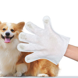 Hypoallergene Umweltfreundliche Haustier-Handschuhe & Feuchttücher mit Schaum, Spülfrei für Hunde & Katzen, Einweg mit Anpassbarem Logo - Product Image 1