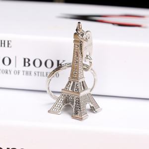 Porte-clés en métal 3D personnalisé, créatif, rétro, Tour Eiffel de Paris, petit coffret cadeau, pendentif pour sac, porte-clés personnalisé - Product Image 4