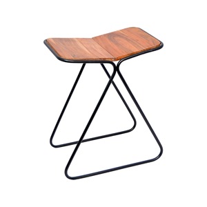 Factory Wholesale Black Iron Metal Counter <b>Stool</b> Bar Chairs With Wooden Seat Customize Design Accepted Kitchen Furniture <b>Stool</b> - Product Image 2