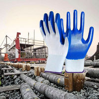 Gants de sécurité en nitrile texturé durables pour travaux de chantier, respirants, confortables, imperméables et résistants aux huiles
