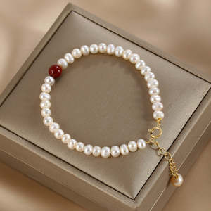 Pulsera de Perlas Naturales WENCHI con Accesorios, 400g, Joyería Elegante para un Estilo Personalizado - Product Image 4