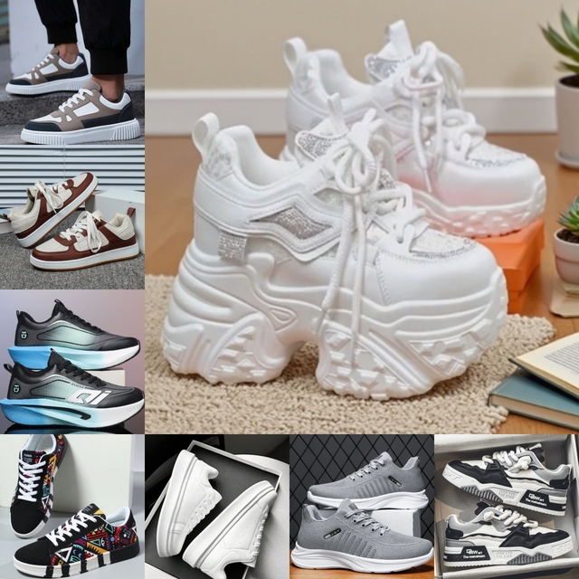 Discount Factory's High Quality Casual Sneakers for Men and Women Stylish Outdoor Walking Footwear Wholesale
