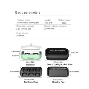 Promotion : Marmite Électrique Multifonctionnelle Détachable 2,5 L, Grill de Contact Tendance 2026, Surface Antiadhésive Amovible pour Usage Domestique - Product Image 3
