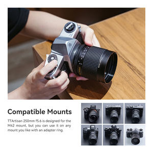 TTArtisan 250mm F5.6 Retro <span class=keywords><strong>Reflex</strong></span> Lens M42 Mount Compatible con Sony para <span class=keywords><strong>Canon</strong></span> para Nikon Fujifilm para cámaras PS - Product Image 4