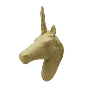 Thân thiện với môi chất liệu giấy 3D giấy MACHE Unicorn động vật cho giáng sinh trang trí