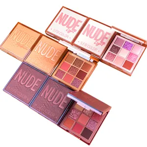 9001 # haute pigmenté Nude maquillage ombre à paupières palette professionnelle végétalien perle paillettes rose ombre à paupières palette ombre à paupières