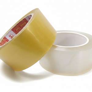 Cinta de Embalaje de BOPP Transparente de una Cara, Sensible a la Presión, Impermeable, con Impresión de Logotipo Personalizado para Cartón, Venta al por Mayor - Product Image 1