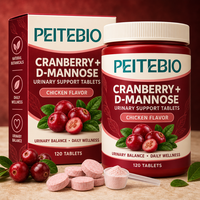 Friandises à mâcher molles à la canneberge pour chiens avec racine de guimauve, soutien urinaire, saveur bacon, PEITEBIO, 90 friandises, complément alimentaire quotidien pour animaux de compagnie