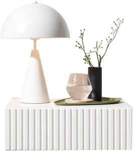 Mesa <span class=keywords><strong>de</strong></span> <span class=keywords><strong>Noche</strong></span> Flotante <span class=keywords><strong>de</strong></span> Diseño Ahorrador <span class=keywords><strong>de</strong></span> Espacio con Montaje en Pared, Acabado <span class=keywords><strong>Blanco</strong></span> Acanalado, para Dormitorio o Sala <span class=keywords><strong>de</strong></span> Estar, MOQ 300 - Product Image 5