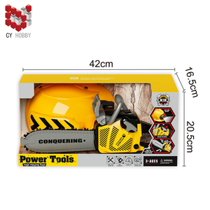 Ensemble d'<span class=keywords><strong>outils</strong></span> électriques en plastique <span class=keywords><strong>pour</strong></span> enfants, jouet tronçonneuse, casque de tronçonneuse, jouet tronçonneuse <span class=keywords><strong>pour</strong></span> enfants - Product Image 3