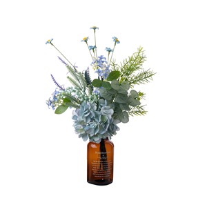 Bouquet de fleurs artificielles CallaFloral, hortensia en tissu tissé plastique, décorations de mariage - Product Image 5
