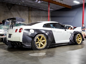 Kit corpo largo FRP in fibra di vetro stile Rocket Bunny per <span class=keywords><strong>Nissan</strong></span> <span class=keywords><strong>GTR</strong></span> R35 2008-2016 - Product Image 5