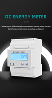 AMPPAL AF-DJSF5886-4P-2 Meteran Energi Listrik Digital Fase Tunggal Presisi Tinggi yang Dipasang di Rel Multifungsi 220V 20A Kelas 1.0