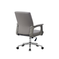 Chaise de bureau exécutive moderne en cuir à dossier haut, ergonomique, réglable, pivotante, avec fonction massage, pour bureau à domicile