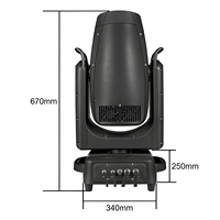 Projecteur LED extérieur étanche 600W en alliage d'aluminium thermolaqué pour éclairage de scène IP66 Sharpy BSW CMY CTO 3-en-1 DMX512
